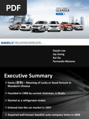 geely volvo geely auto case study